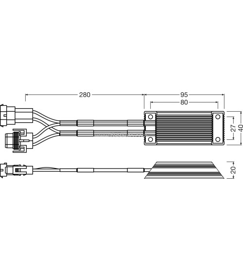 Osram SMART CANBUS H8/H9/H11/H16 LED canbus adapter LEDSC05-2HB Osram SMART CANBUS H8/H9/H11/H16 LED canbus adapter LEDSC05-2HB